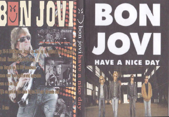 Foto van Bon Jovi dvd hoes gemaakt door Rene van Honk op de enclave/Rosmalen (Coude water (swz))