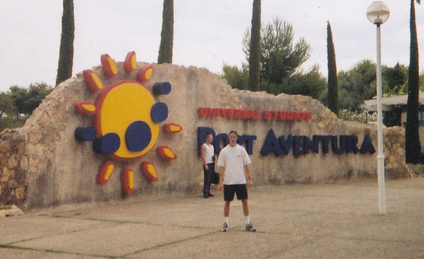 Foto van Rene van Honk in Port Aventura (Salou/Spanje) (Spain) 1998