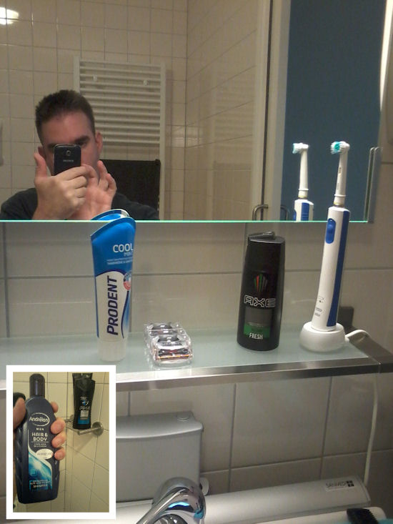 Foto van de shampoo + axe deoderant (africa)